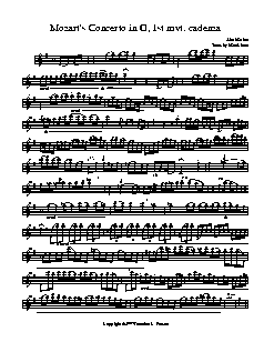 Mozart G Cadenza
